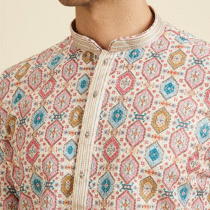 Creamy Elegance Kurta Pajama